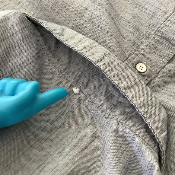 PD&C Paper Denim & Cloth Mens Blue Short Sleeve Button Up Shirt 2X - Picture 12 of 12